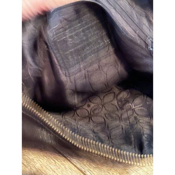 Vintage Fossil Women's Black Leather Foldover Modern Cargo Crossbody Bag - Picture 8 of 11